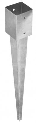 Ground Spike Heavy Duty Galvanised Drive-in PERGOLA Post Support Stakes Anchor 101x101mm 4x4 - 750mm - 30