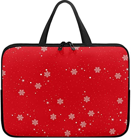 Dajingkj 17 Zoll Laptoptasche Damen Rot Wasserdicht Neopren Laptop Sleeve Case Neuartige Muster Laptophülle Notebook Schutzhülle Hülle Tasche