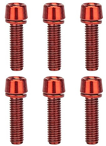 6 Stücke M518mm Fahrrad Vorbau Schrauben, MTB Schrauben Fahrradschaft Schraube, Schrauben Fahrradlenker Vorbau Schrauben, Vorbau Schrauben Fahrrad Vorbau Feste Schrauben, für Mountainbike Rennrad