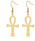 Anch-Kreuz-Ohrringe für Damen und Herren, Edelstahl, ägyptisches Symbol, Antik, Ankh-Götter, Kreuz, Anhänger, Ohrringe, Kreolen, Amulett, Schmuck, Einheitsgröße, Edelstahl, Kein Edelstein