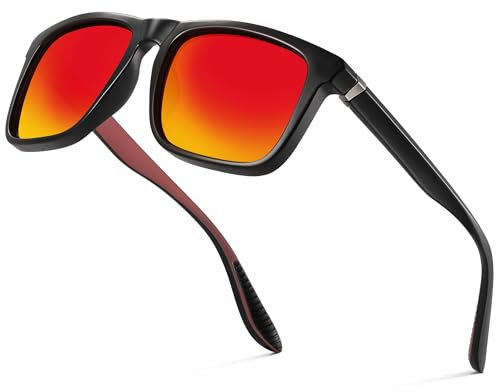 gesruny ㅤ Polarisiert-Sonnenbrille-Herren-Damen-Sunglasses-Men-Retro-UV400-Unisex-schutz-Fahren-Wander-Camping,2