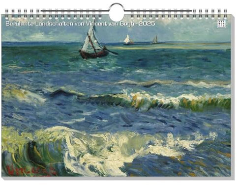artboxONE Kalender 2026 Berühmte Landschaften von Vincent Van Gogh Wandkalender A4 2026 Natur