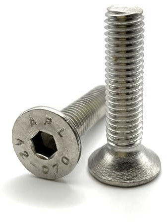 Vis M8x35 mm Tête Fraisée BTR en acier INOX A2 | Ø 8x35 mm - M8 x 35mm | Vis FHC à 6 pans creux (clé allen) ISO 10642 / DIN 7991 | Vis inoxydable A2 (V2A/304) : LOT DE 5 Pcs - Premium Fixation