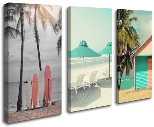 Visario Leinwand Bild fert gerahmt Surfing 120 x 80 cm 4435