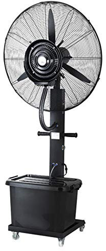 GXQFF Ventilador con Atomizador De Agua, Ventilador Nebulizador Exterior Terraza Jardin Bar Deposito Agua 42 litros/Ventiladores De Pedestal/Ventilador Industrial De Pie-Lift||81cm