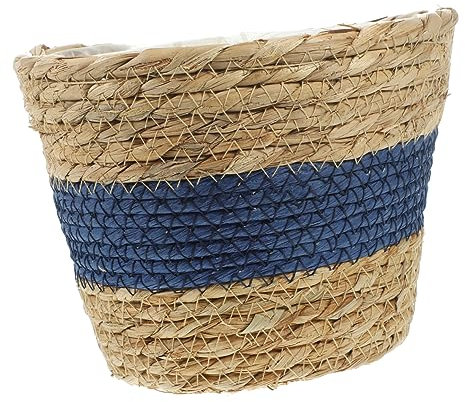 Levemolo Elegant Wicker Basket Multi-use Seagrass Laundry Basket Lid for Kitchen Home