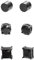 Asienice 3 Paare Magnet Ohrringe Herren Schwarz Edelstahl Magnetische Ohrringe Set