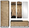 Mirjan24 Garderoben-Set Quant VIII, Kleiderhakenbrett, Spiegel, Schuhschrank mit Stauraum und Kleiderschrank mit Kleiderstange, Wandgarderobe für Diele und Flur (Artisan Eiche + Schwarz)