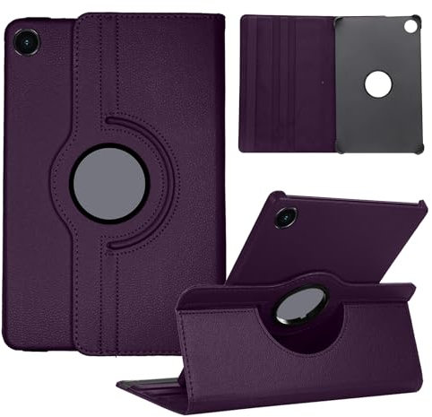 Coque Compatible avec Samsung Galaxy Tab A9+ 11 Pouces SM-X210/X215, Housse Support Rotatif 360° Etui de Protection PU Cuir