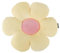 MAGMA Kissen Minnie Blüte Blumenkissen gelb rosa 50cm