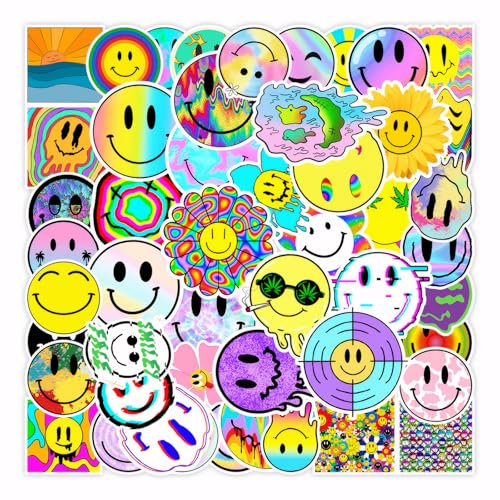 100 Stück Smiley Aufkleber,Sticker Set Kinder Happy Gesicht,Wasserfest Süße Emoticon Sticker,Süß Aufkleber Kinder,Bonus-Aufkleber für Scrapbooks,Notizbücher,Tagebücher und Notizbücher