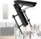Soporte de techo motorizado abatible para TV con ajuste de ángulo de 0 a 75° para monitores planos, ideal para techos rectos e inclinados