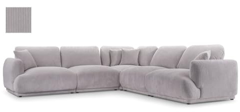 All4All Ecksofa mit Schlaffunktion & Bettkasten Luna - Sofa Wohnzimmer Möbel - Schlafsofa mit Bettkasten - Schlafcouch - Ecksofa Wohnlandschaft L-Form - Lincoln 86 285x285x83 cm