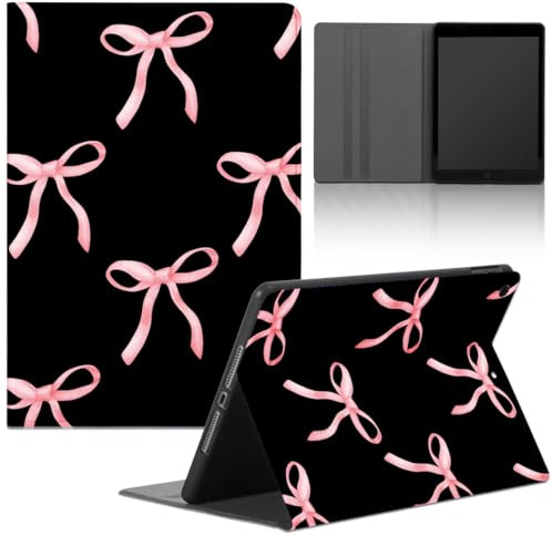 Case for Samsung Galaxy Tab A7 Lite T220/T225 8.7'', Tablet Cover Bow-Knot Cartoon Aesthetic Cute Pattern Protective Folio Leather Stand Shell Cover Slim Fit Lightweight Adjustable Multi-Angle
