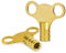 G4GADGET Radiator Bleed Key 2 Pack – Solid Brass Radiator Key for Bleeding & Venting – Universal Fit Valve Clock for Home Heating Systems