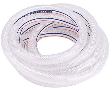 Qiterr Tubo Trasparente in PVC, Tubo Flessibile Rinforzato in PVC 8 /12mm Tubo Trasparente per irrigazione da Giardino(800 cm / 315,0 Pollici)