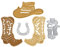 SpirWoRchlan Stanzmaschine Stanzschablone,Scrapbooking Prägeschablonen Stanzformen Schablonen Für Scrapbooking Fotopapier Karten Handwerk Prägen DIY Geburtstagsgeschenk Cowboy Stiefeletten Hut