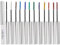 Allbestaye Bunt Wimperntusche Wasserfest Feiner Pinsel Grün Schwarz Weiß Wimpern Long-lasting (12 color set)