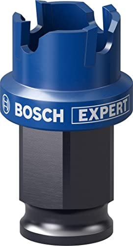 Bosch Professional 1x Scies trépans Expert Sheet Metal (pour Tôles en acier, Tôles en acier inoxydable, Ø 22 mm, Accessoires Perceuse à percussion)