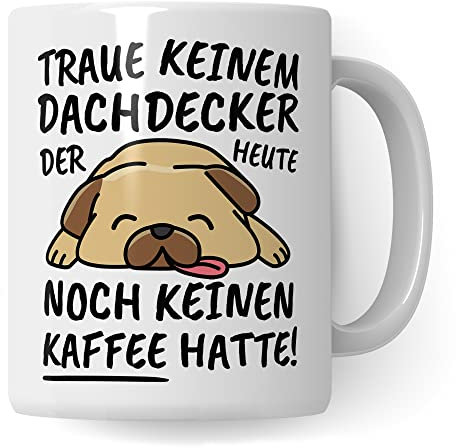 Tasse Dachdecker lustig Dachdecker Geschenk Beruf Spruch Kaffeebecher Dachdecker Geschenkidee Dachdeckerei Leiendecker Dreidecker Kaffee-Tasse Teetasse Becher