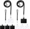 Molain Cordones para teléfono Celular, cordón Cruzado de Nailon para Alrededor del Cuello, 2 Cordones para el Cuello del teléfono + 2 Correas de muñeca de Mano + 6 Parches de Correa de teléfono