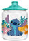 Silver Buffalo Disney Lilo & Stitch - Tarro de cristal tropical para galletas con tapa (tamaño pequeño)