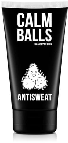 Angry Beards Calm Bals - Crema deodorante da uomo, anti-sudore intimo, per la cura intima, profumo, 150 ml