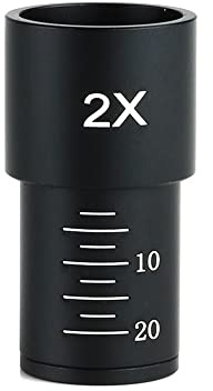 2X Microscope Eyepiece Lens with 23.2mm Interface for Biological Microscope
