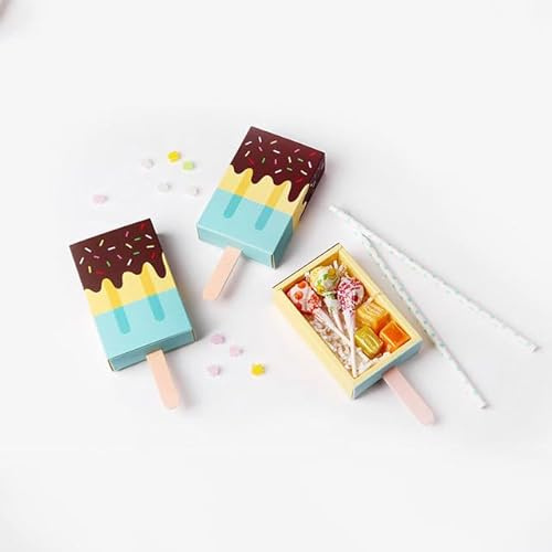 10 Stück Eiscreme-Verpackungsboxen, Süßigkeitenbox, Geschenkbox