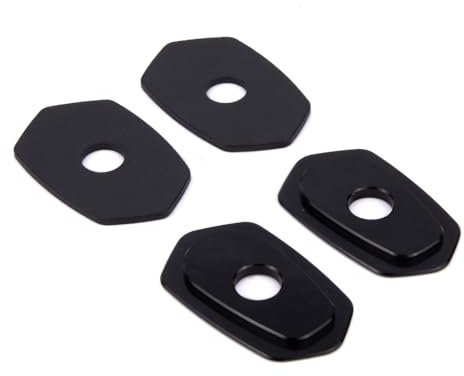 Aharon Motorrad-LED-Blinkerhalter 4er-Pack | Kompatibel mit Kawasaki, M8/M10-Gewinde | Blinkerplatten | CNC Aluminium Montageplatten | Adapterplatten Motorrad-Blinkleuchten | Blinker für Motorräder