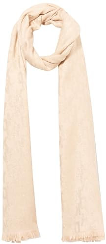 DKNY Damen-Schal mit übergroßen Wimpernfransen Lurex, Palomino, Einheitsgröße
