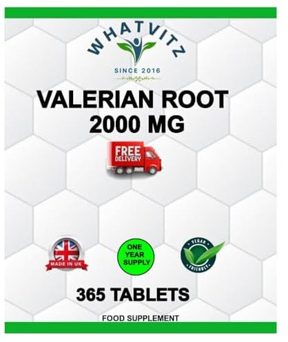 WHATVITZ Valerian Root HIGH Strenght 365 Tablets