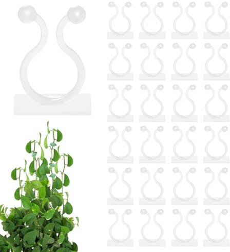 VAEIORP 25 Pcs Plante Grimpante Support Clips Crochet Fixateur Mural Auto-adhésif Support pour Plantes Grimpantes Décoration de la Maison