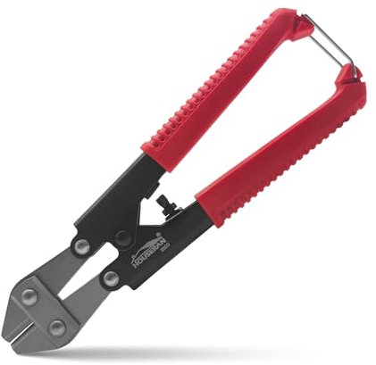 HOUSERAN Mini Coupe-Boulons 203 mm Pince Coupe Boulon Métal Cr-V Coupe-Câble et Coupe-Fil Poignée Antidérapante Ergonomique Pour Bricolage et Usage Professionnel