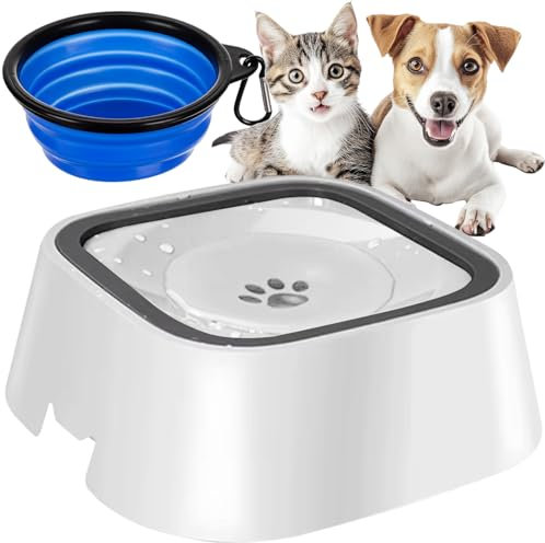 Wassernapf Hund Anti-Schwapp Ohne Sabbern Reise Futternapf Gratis Auslaufsicher Hundenapf Kein Verschütteln für zuhause und unterwegs 24342