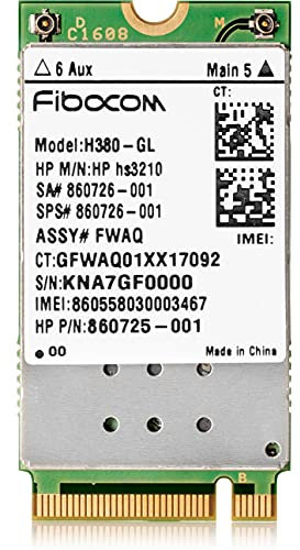 Hewlett Packard 1HC90AA Drahtloses Mobilfunkmodem, 3G GPRS, WCDMA, HSPA+, M.2 Card, 21.6 Mbps