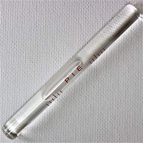 Replacement Level Glass Vial, Spirit Bubble Level, Clear with Nib, Accurate, 100mm x 9.5mm - Transparent