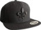 Cap Flexfit Snapback : Fleur de Lis - Kappe Herren & Damen (Schwarz - One Size)
