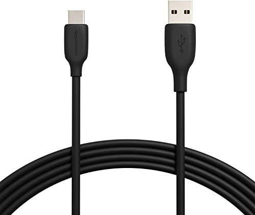 Amazon Basics Cavo di ricarica rapida da USB-C a USB-A 2.0, velocità 480 Mbps, certificato USB-IF, per Apple iPhone 16/15, iPad, Samsung Galaxy, tablet, laptop, 3 m, nero