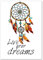 Poster, Bild, Deko, Hippie, Ibiza, Traumfänger, Dreamcatcher Live your dreams ohne Rahmen
