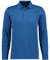 RAGMAN Herren Softknit-Polo mit Brusttasche, Langarm Blau-Melange-765, L