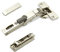 2 x SOTECH charnières universelles Salice 110° perçage T52 Push Open pour portes arrondies, à recouvrement et profilées plaque de montage linéaire hauteur 3 mm