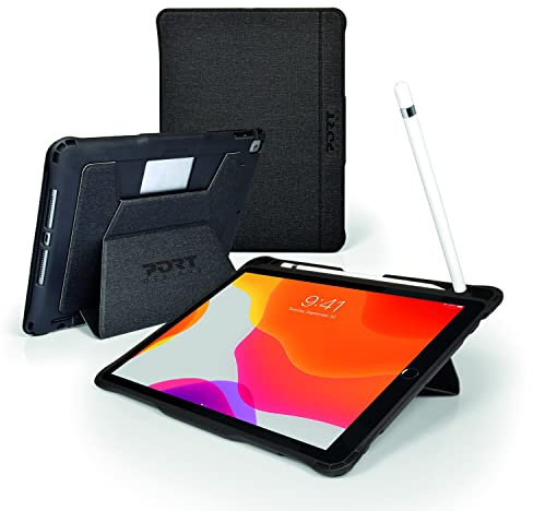 Port Designs Custodia Protettiva Rinforzata con Tastiera per iPad PRO 12,9, (Gen 3/4/5)