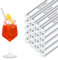 HALM Glasstrohhalme graviert für Gastronomie - 50 Stück gerade 20 cm - mit eigener Gravur für Restaurant, Bar, Cafe, Hotel - Spülmaschinenfest - Glastrinkhalme Glasstrohalm für Long-Drinks, Smoothies