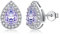MASOP Ohrstecker Silber 925, Geburtsstein Ohrringe Alexandrit Silber für Frauen Damen Mädchen Schmuck Geschenke zum Geburtstag Juni