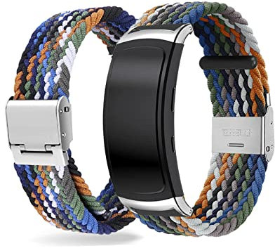 Armbänder Für Samsung Gear fit 2/ Gear Fit 2 Pro Armband Nylon Sport Strap Geflochten Elastisch Mesh Für Damen/Herren Ersatzband Fitness Kompatibel mit Galaxy Gear fit 2/ Gear Fit 2 Pro (23)