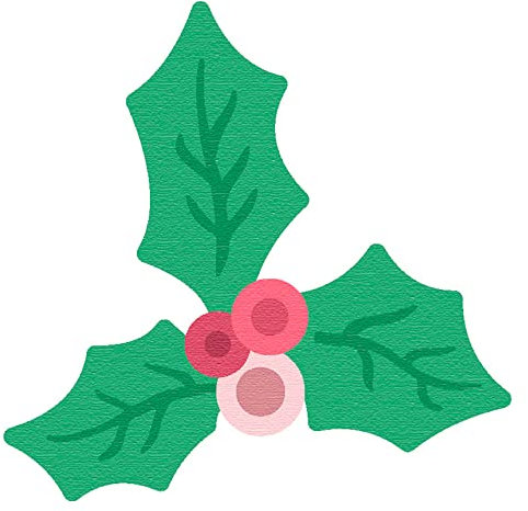 MISS KUTY ZAG Natale agrifoglio per tagliare carta, cartoncino, gomma EVA e fogli di alluminio per progetti di cartoleria, scrapbooking e artigianato