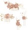 Toyvian Bride Hair Combs Wedding Hair Comb Clips Bridal Hair Side Comb Hair Accessories Headpieces Wedding Bride Hairpins Wedding Hair Comb for Brides and Bridesmaid, 4 Pieces
