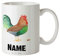 Mr. & Mrs. Panda Personalisierte Tasse Hahn Korn - Personalisierte Geschenke, Hoftiere, Bauernhof, Tasse mit Namen, Landwirtin, Namenstasse, Eier,