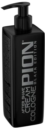 Pion Black Edition PCC2 Silver After Shave Cream Cologne 390 ml - Relaxing Cream Cologne für Herren - Beruhigender, Entspannender und Kühlender Aftershave- Privater und Professioneller Gebrauch